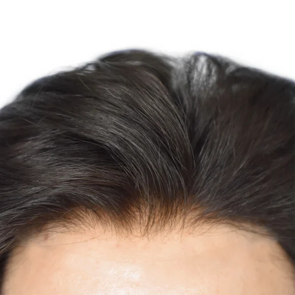 Mens Toupee French Lace Front Hair Piece System Fine Mono Poly Skin Wig for Men
