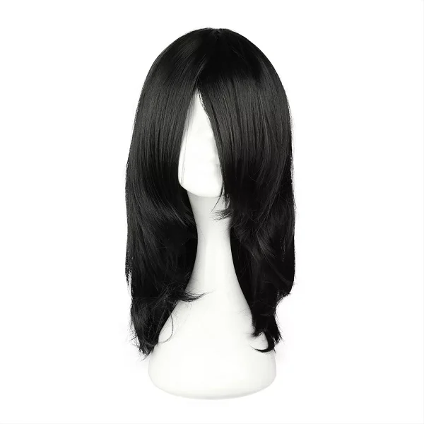 Unique Bargains Women's Wigs for Black Women 18" Black with Wig Cap