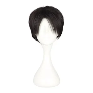 Unique Bargains Women's Wigs 11" Deep Brown with Wig Cap